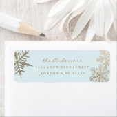 ホリデー差出人住所ラベル*ギルドスノーフレーク* ラベル (インサイチュ)