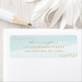 ホリデー差出人住所ラベル*歓喜の波* ラベル (インサイチュ)