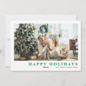 ホリデー年間の振り返りインフォグラフィッククリスマスカード シーズンカード (裏面)