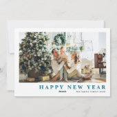 ホリデー年間の振り返りインフォグラフィッククリスマスカード シーズンカード (裏面)