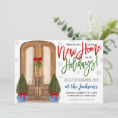 ホリデー引っ越し祝いパーティーパーティの招待状 招待状 (スタンド正面)