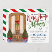 ホリデー引っ越し祝いパーティーパーティの招待状 招待状 (正面/裏面)