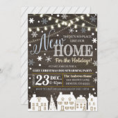 ホリデー引っ越し祝いパーティー招待状 招待状 (正面/裏面)