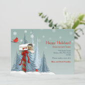 ホリデー引越しのお知らせグリーティングカード シーズンカード (スタンド正面)