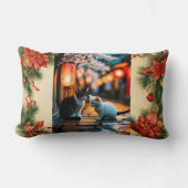 🛋️ホリデー心地よい開始 – クリスマスピロー ランバークッション (正面)