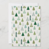 ホリデー応援おもしろいトナカイオーナメントクリスマス シーズンカード (裏面)