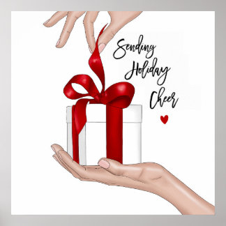 ホリデー応援クリスマスポスター ポスター