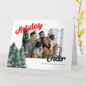 ホリデー応援クリスマス カード (黄色い花)