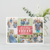 ホリデー応援コラージュホリデーフォトカード シーズンカード (スタンド正面)
