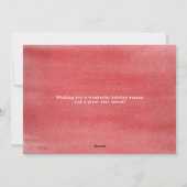 ホリデー応援コラージュホリデーフォトカード シーズンカード (裏面)