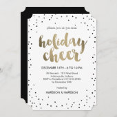 ホリデー応援ビジネスホリデーパーティ招待状 招待状 (正面/裏面)