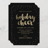 ホリデー応援ビジネスホリデーパーティ招待状 招待状 (正面/裏面)
