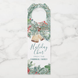 ホリデー応援レッドホリー&ベ素朴ルズ ボトルネックタグ