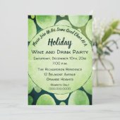 ホリデー応援ワインアンドドリンクパーティー 招待状 (スタンド正面)