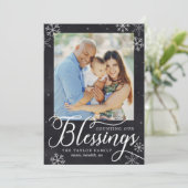 ホリデー恵みズホリデーフォトカード シーズンカード (スタンド正面)