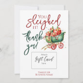 ホリデー感謝スレイギフトカードホルダー シーズンカード (正面)