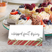 ホリデー折り畳み食品、飲み物または座席表 プレイスカード