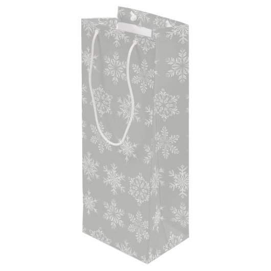 ホリデー抱き枕 – スノーフレーク ワインギフトバッグ (裏面アングル)