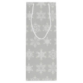 ホリデー抱き枕 – スノーフレーク ワインギフトバッグ (裏面)