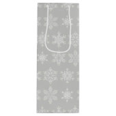 ホリデー抱き枕 – スノーフレーク ワインギフトバッグ (正面)