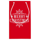 ホリデー抱き枕 – メリークリスマス スモールペーパーバッグ (裏面)