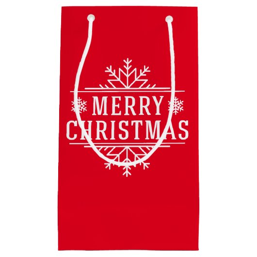 ホリデー抱き枕 – メリークリスマス スモールペーパーバッグ (正面)