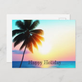 ホリデー旅行ポスターポストカード シーズンポストカード (正面/裏面)