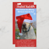 ホリデー映画のパロディがペット写真を追加 サンキューカード (正面/裏面)