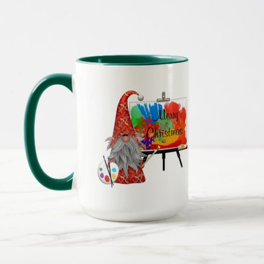 ホリデー格言アーティストパーソナライズされた マグカップ (左)