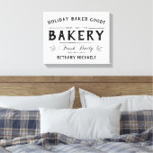 ホリデー焼いたグッズヴィンテージファームハウス名 キャンバスプリント (インサイチュ (寝室))