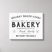 ホリデー焼いたグッズヴィンテージファームハウス名 キャンバスプリント (正面)