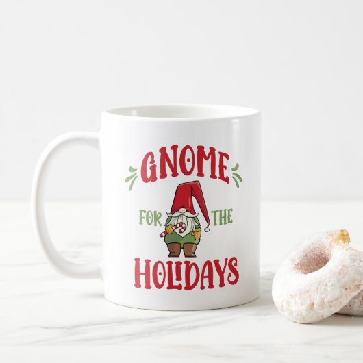 ホリデー用ノーム かわいいクリスマス コーヒーマグカップ (ドーナツ)
