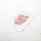 ホリデー箔押しポストカード 箔シーズンポストカード (回転した状態)