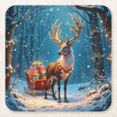 ホリデー紙コースター スクエアペーパーコースター (正面)