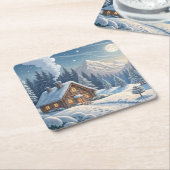 ホリデー紙コースター スクエアペーパーコースター (アングル)