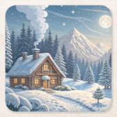 ホリデー紙コースター スクエアペーパーコースター (正面)