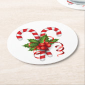 ホリデー紙コースター ラウンドペーパーコースター (アングル)