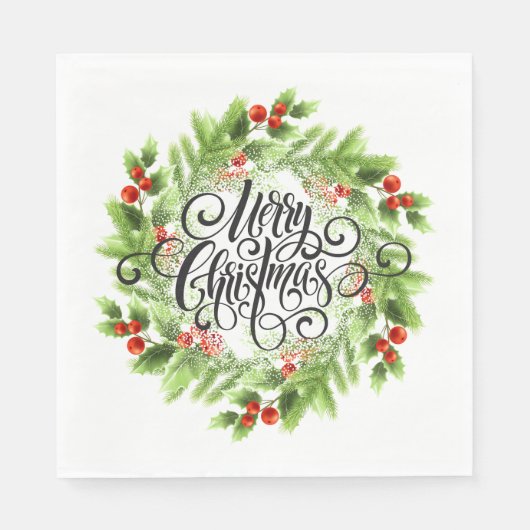 ホリデー紙ナプキンス スタンダードランチョンナプキン (正面)