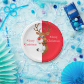 ホリデー紙プレートルドルフ ペーパープレート (パーティー)