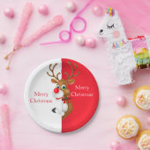 ホリデー紙プレートルドルフ ペーパープレート (パーティー)