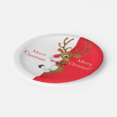 ホリデー紙プレートルドルフ ペーパープレート (アングル)
