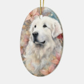 ホリデー素晴らしピレネーオーナメント1 セラミックオーナメント (左)