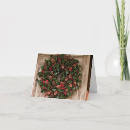 ホリデー素朴ウェルカム シーズンカード