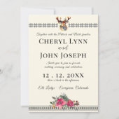 ホリデー結婚ズアットザロッジ招待状 招待状 (正面)