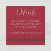 ホリデー結婚ズアットザロッジ詳細カード エンクロージャーカード (正面)