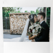 ホリデー結婚ズサンキュートリフォールドカード 三つ折りカード (内部最初)