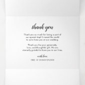 ホリデー結婚ズサンキュートリフォールドカード 三つ折りカード (内部中)