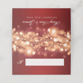 ホリデー結婚ズ座席表きらめくライト金ゴールド プレイスカード (外部開封)