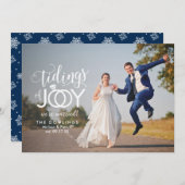 ホリデー結婚ズ新初めてのクリスマス シーズンカード (正面/裏面)