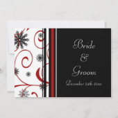 ホリデー結婚式招待状カード 招待状 (裏面)